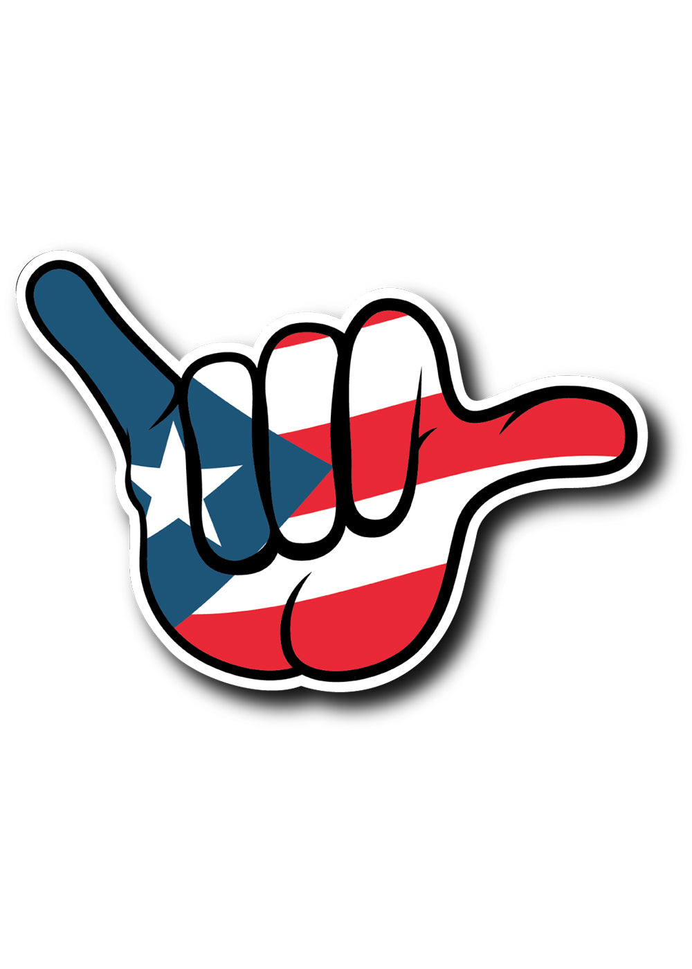 'Boricua Shaka' Sticker