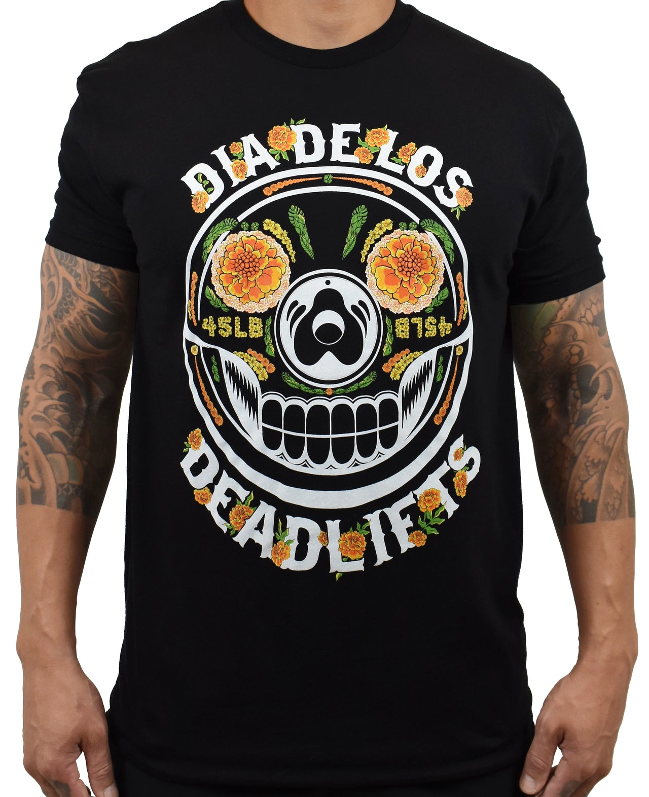 Men's 'Dia de los Deadlifts' Tee- Marigold Edition
