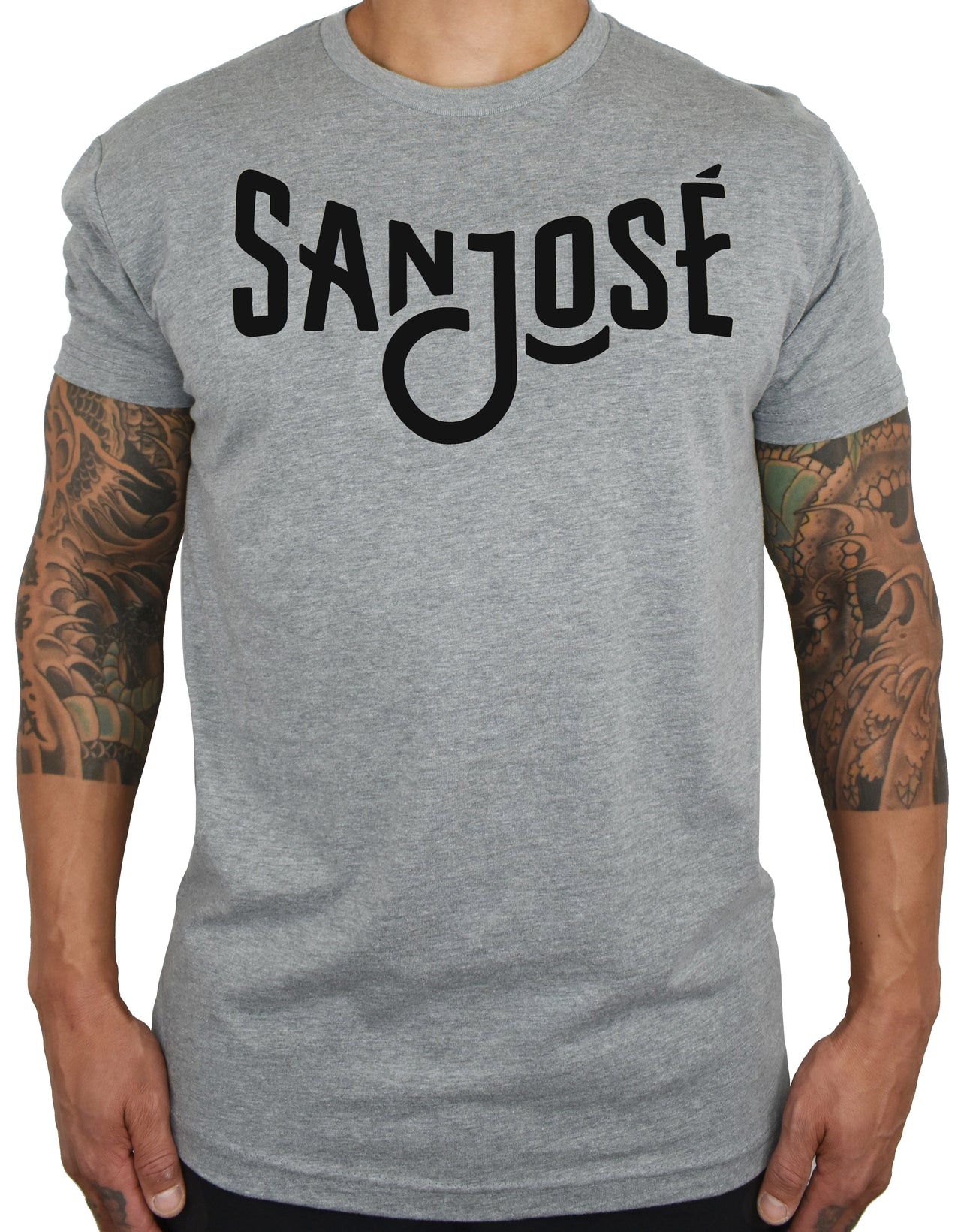Men's 'San Jose' Tee - Grey/Black