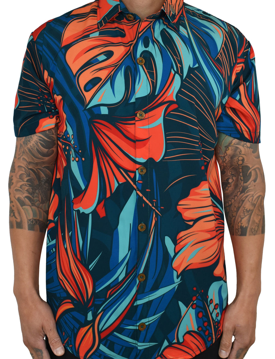 'Tropical Vibes' - Tangerine Dream ULTRA Aloha (Hawaiian) Shirt