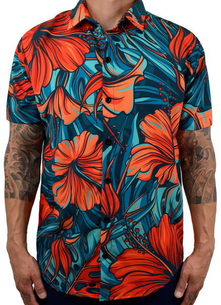'Tropical Vibes' - Tangerine Dream Aloha (Hawaiian) Shirt – Project X