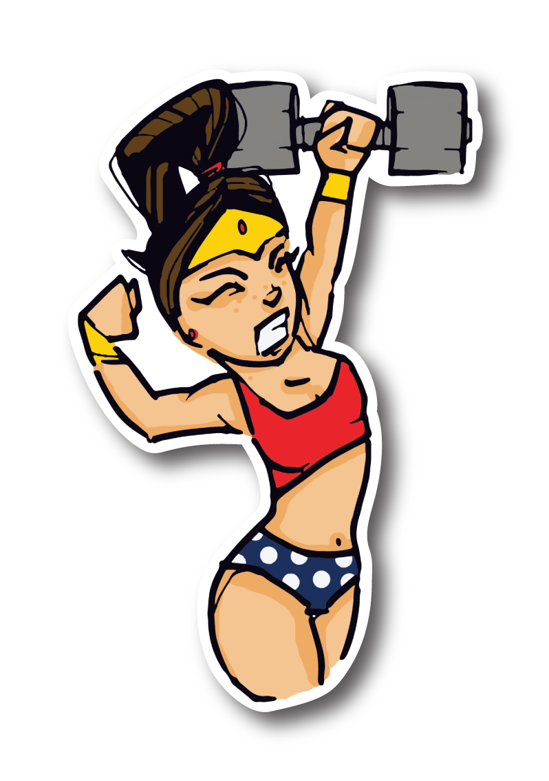 'Wonderful Dumbbell' Sticker