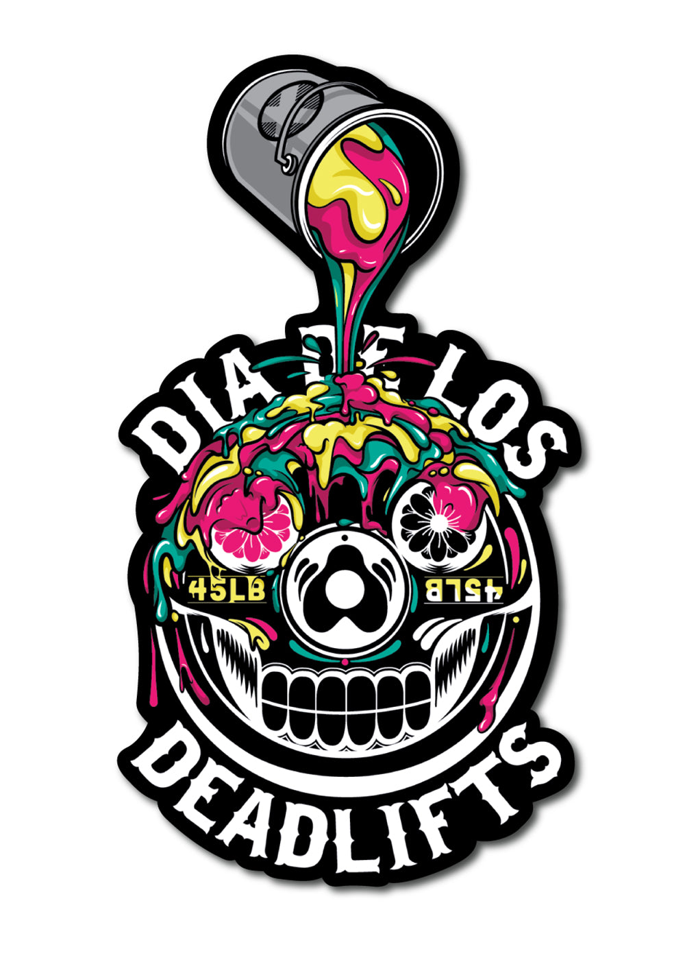 DECONSTRUCTED 'Dia de los Deadlifts' - Sticker