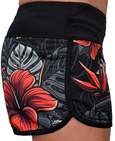 Women's 'Firebiscus' Hybrid Shorts