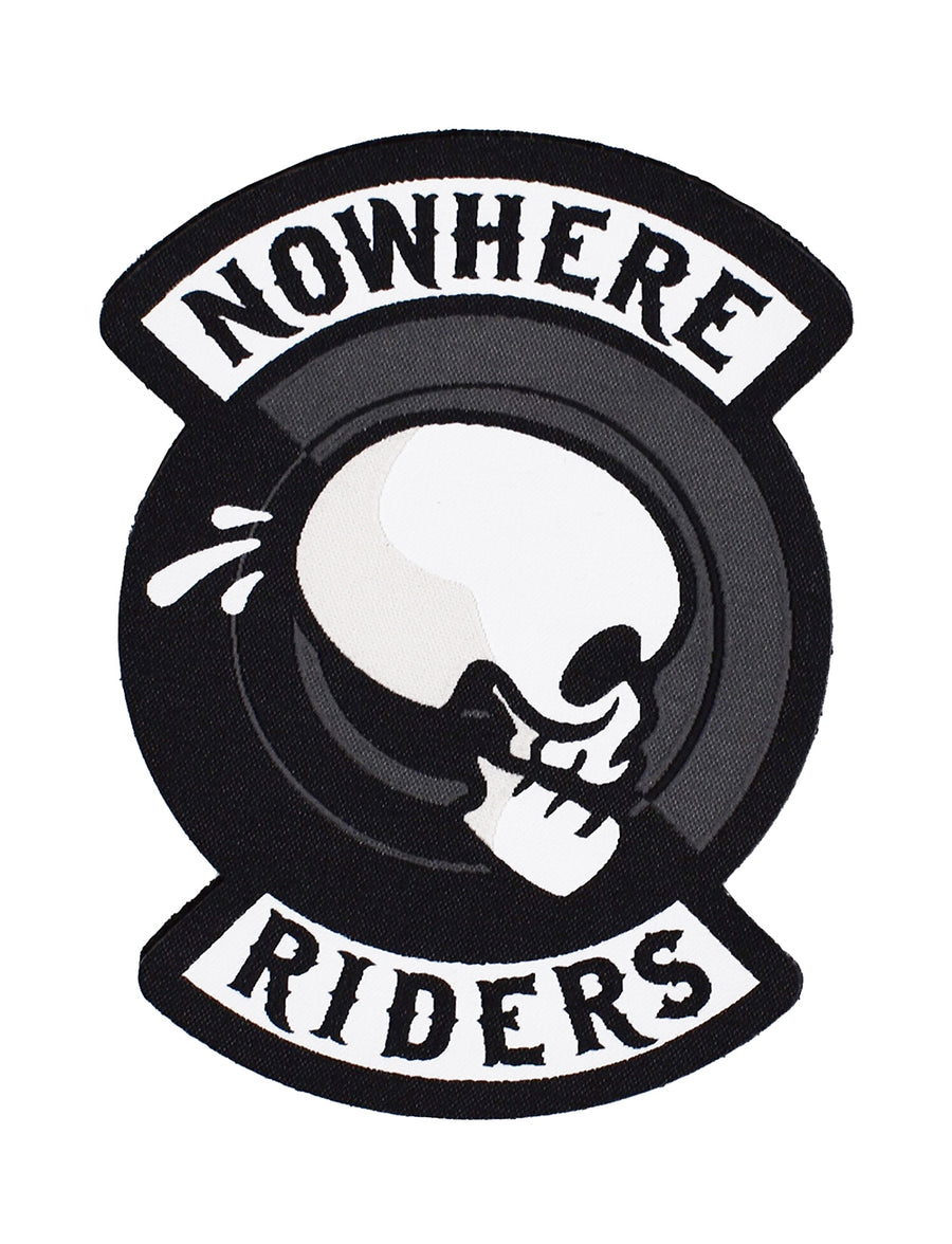 Woven 'Nowhere Riders' Skull Patch