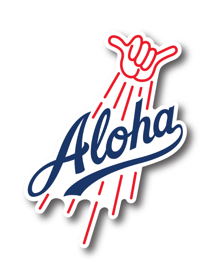 'Aloha Blue' - Sticker