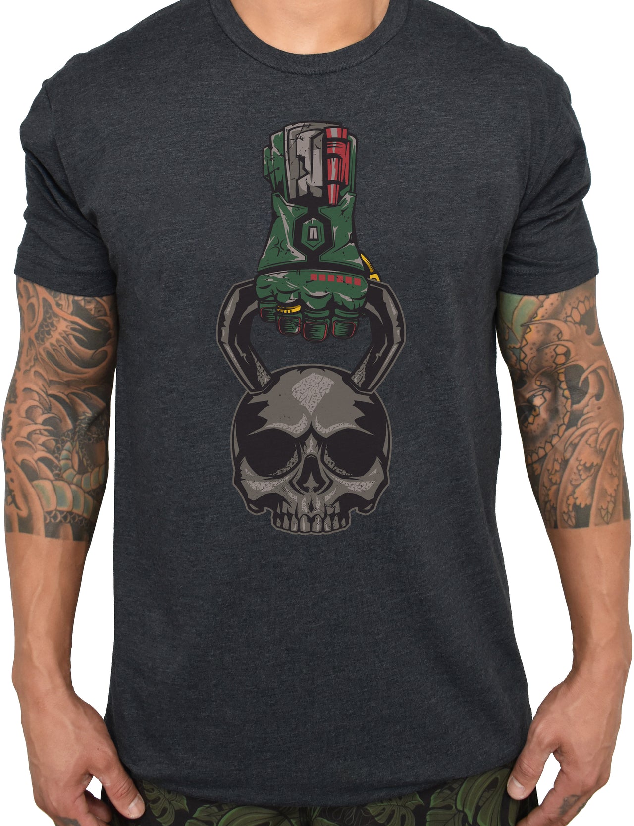 Men's 'Bounty Hunter' Charcoal Tee