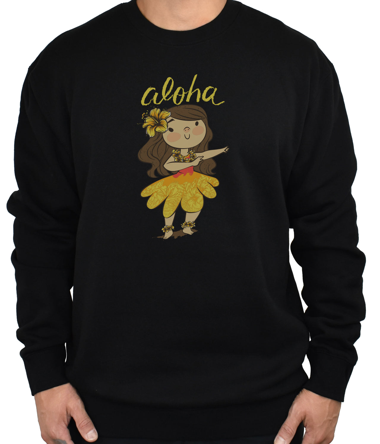 'Aloha Hula Girl' CREWNECK - PRE-ORDER. ITEM SHIPS 02.20