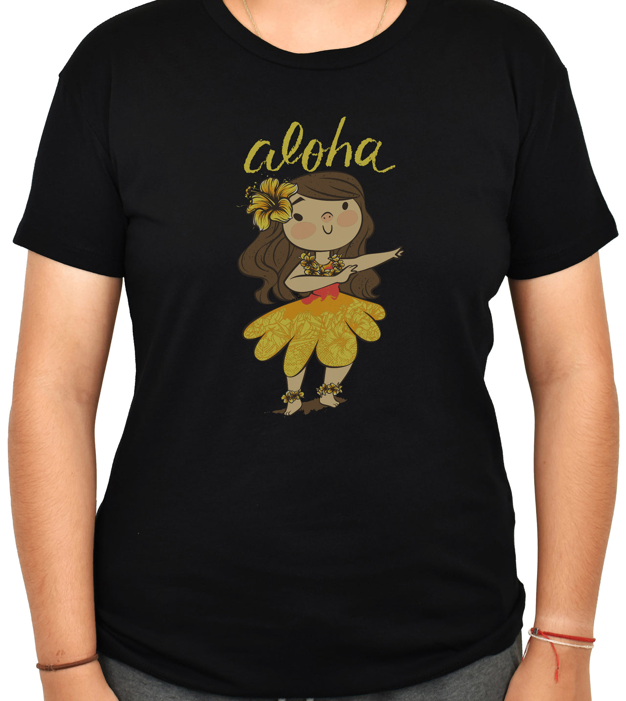 WOMEN'S 'Aloha Hula Girl' Relaxed Tee - PRE-ORDER. ITEM SHIPS 02.20