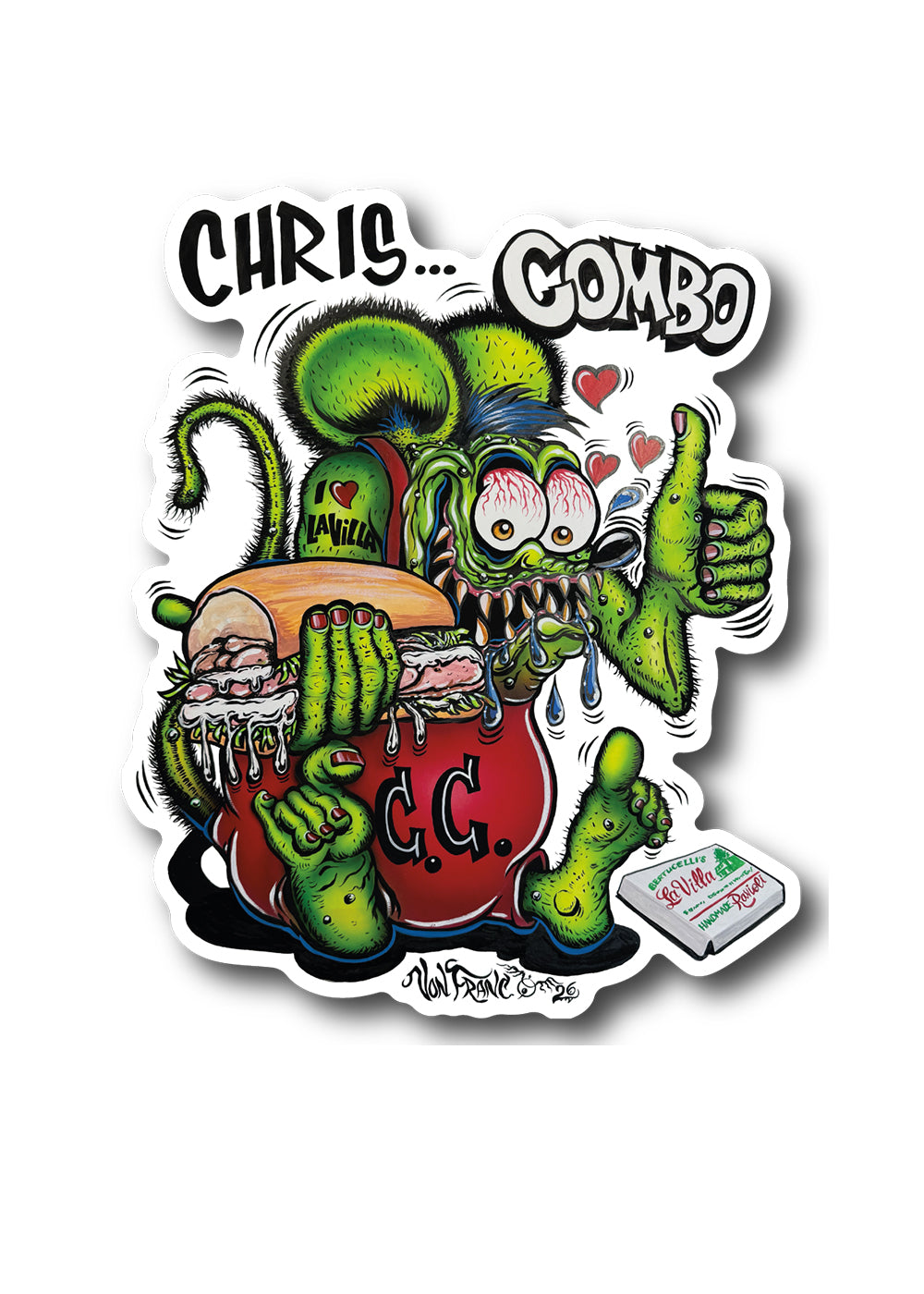'La Villa Artist Series - 'Von Franco' Sticker
