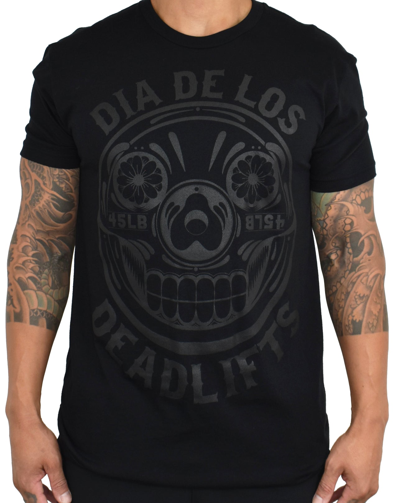 Men's 'Dia de los Deadlifts' Tee - Black