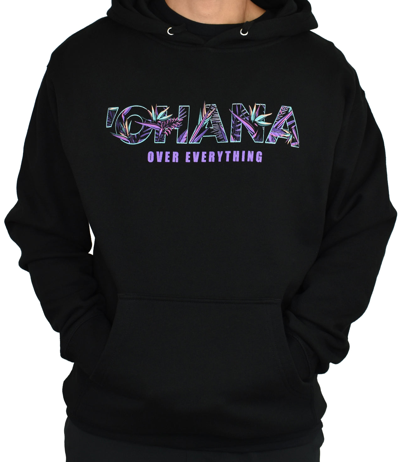 'Ohana Over Everything - HA Floral' Hoodie