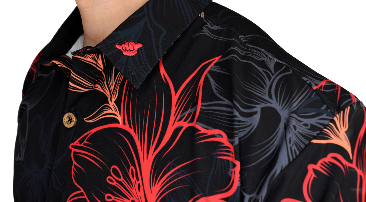 'Electric Lava Floral' ULTRA Aloha (Hawaiian) Shirt