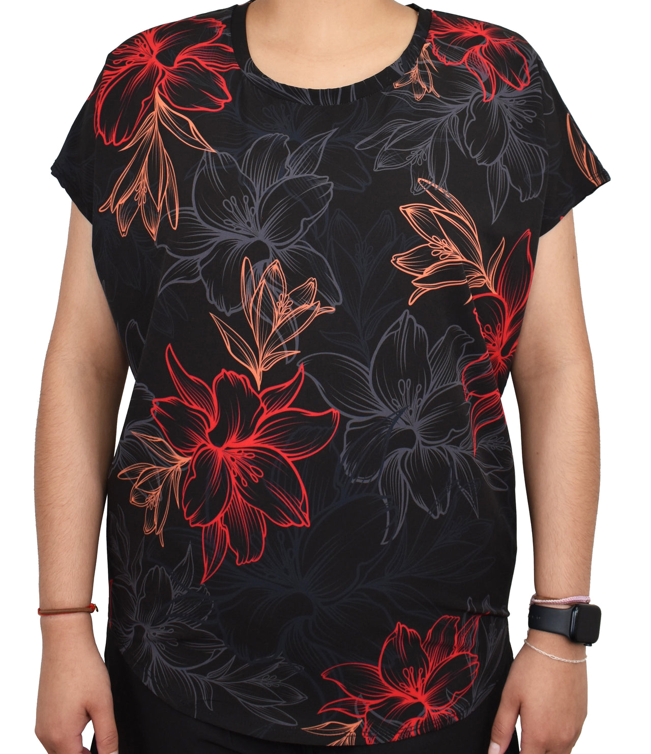 Women's 'Electric Lava Floral' ULTRA Aloha Dolman