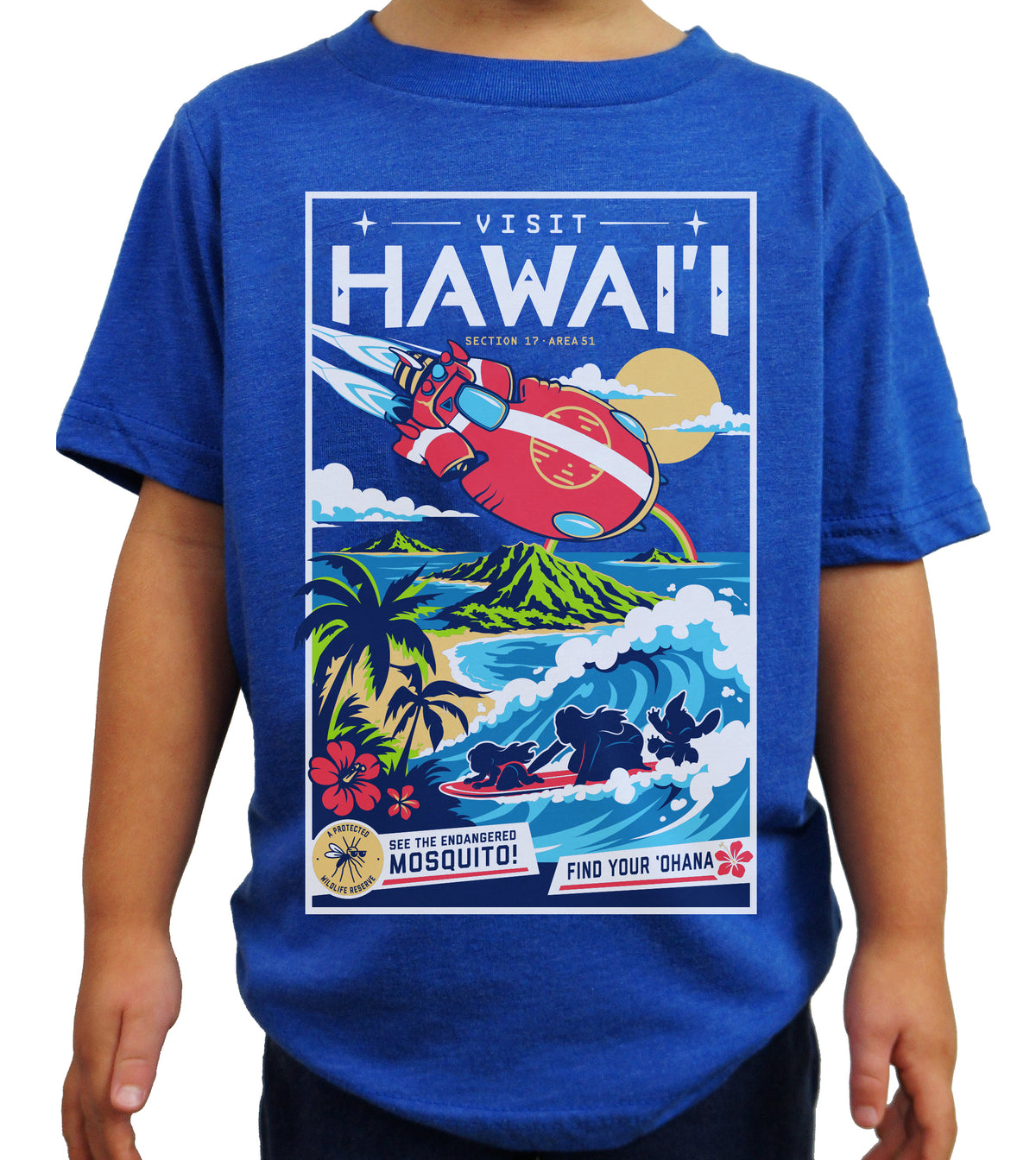 Kid's 'Experiment Hawai'i' Royal Tee - PRE-ORDER. ITEM SHIPS 10.23