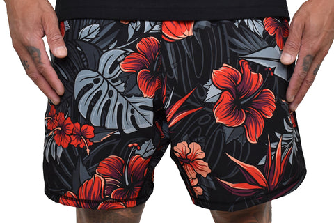 Men's 'Firebiscus' Blended Hybrid Shorts