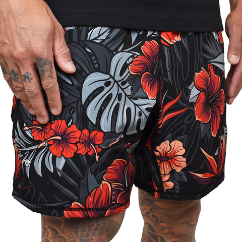 Men's 'Firebiscus' Blended Hybrid Shorts