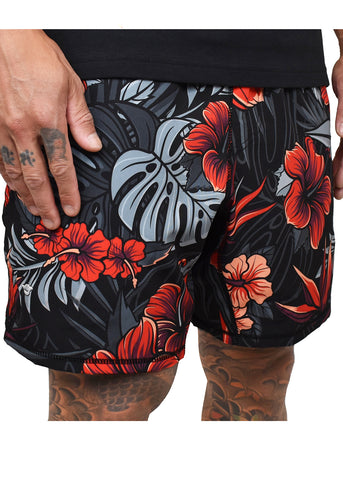 Men's 'Firebiscus' Blended Hybrid Shorts