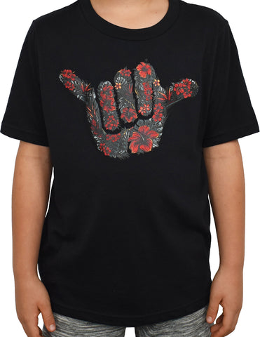 Kid's 'Firebiscus Shaka' Tee