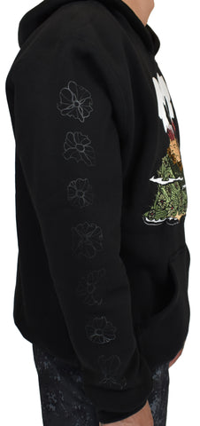 'Floral Lava' Embroidered Hoodie