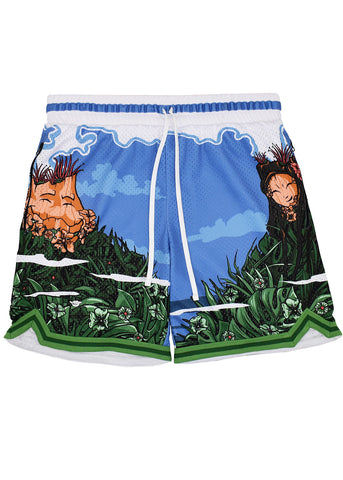 Men's 'Floral Lava' Hoop Shorts