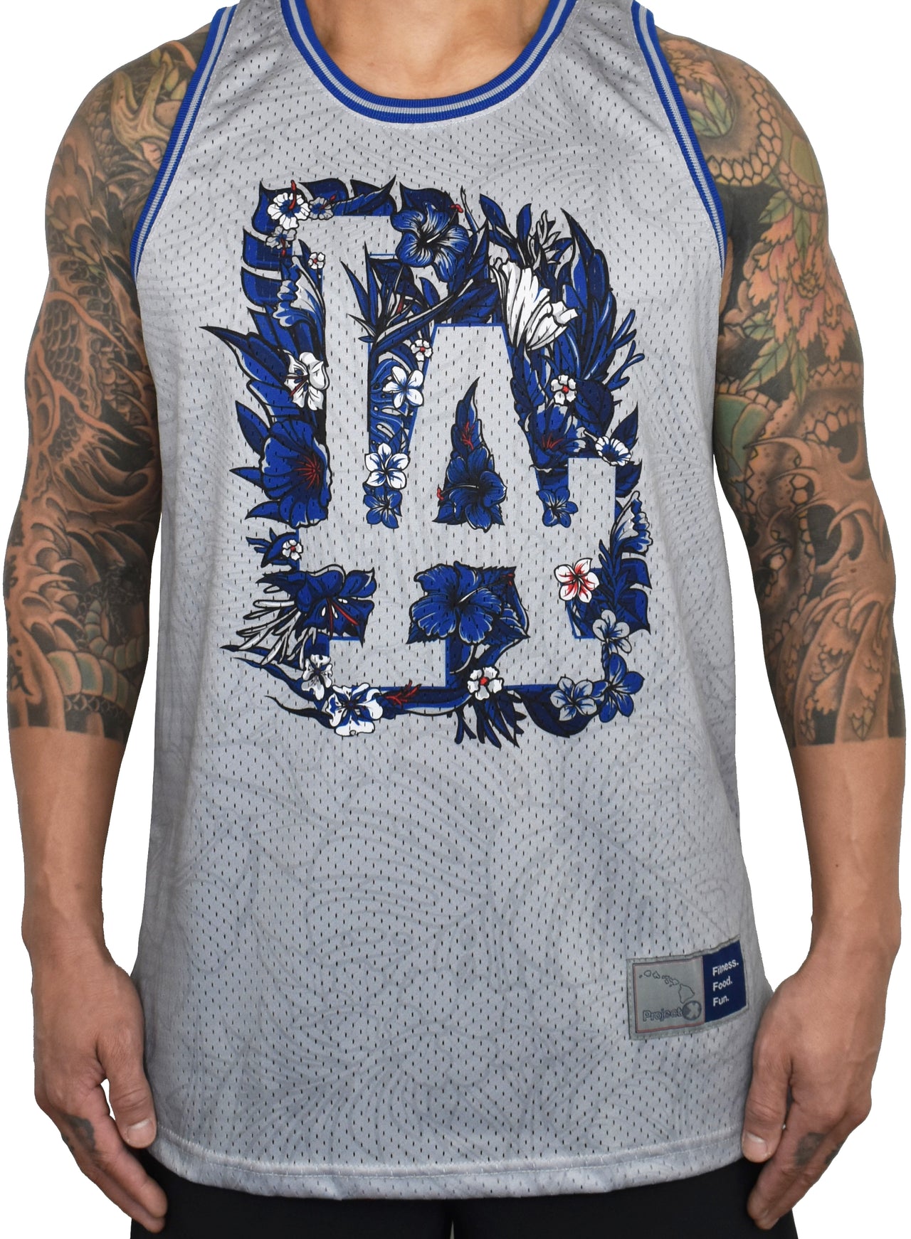 Men's 'Floral LA' Jersey - Grey