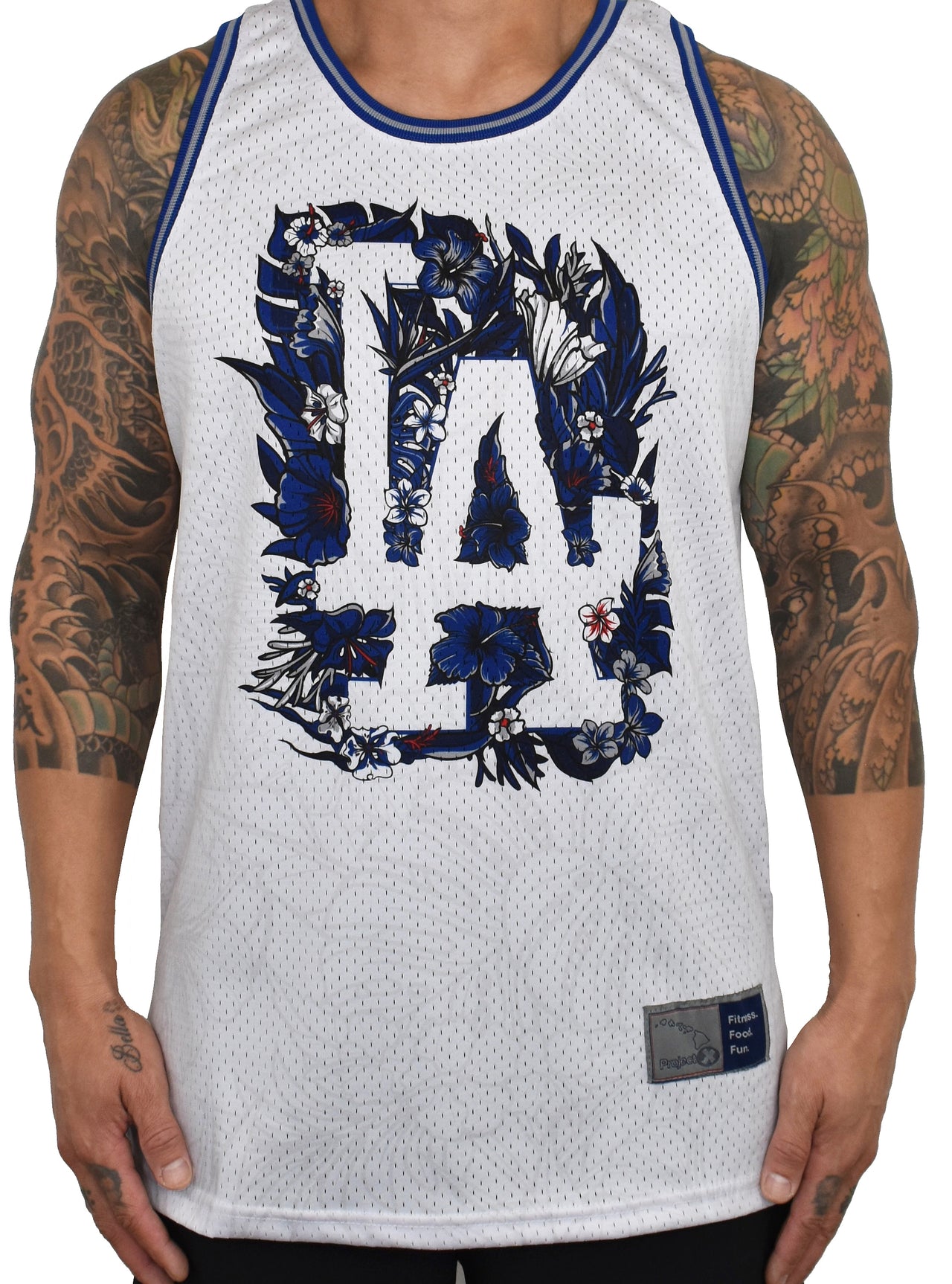 Men's 'Floral LA' Jersey - White