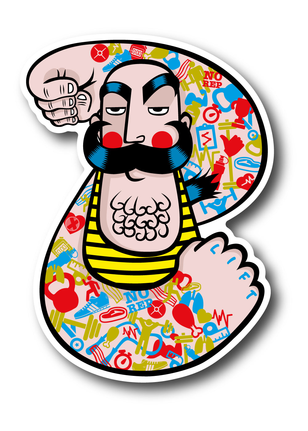 'Feats of Strength' Sticker