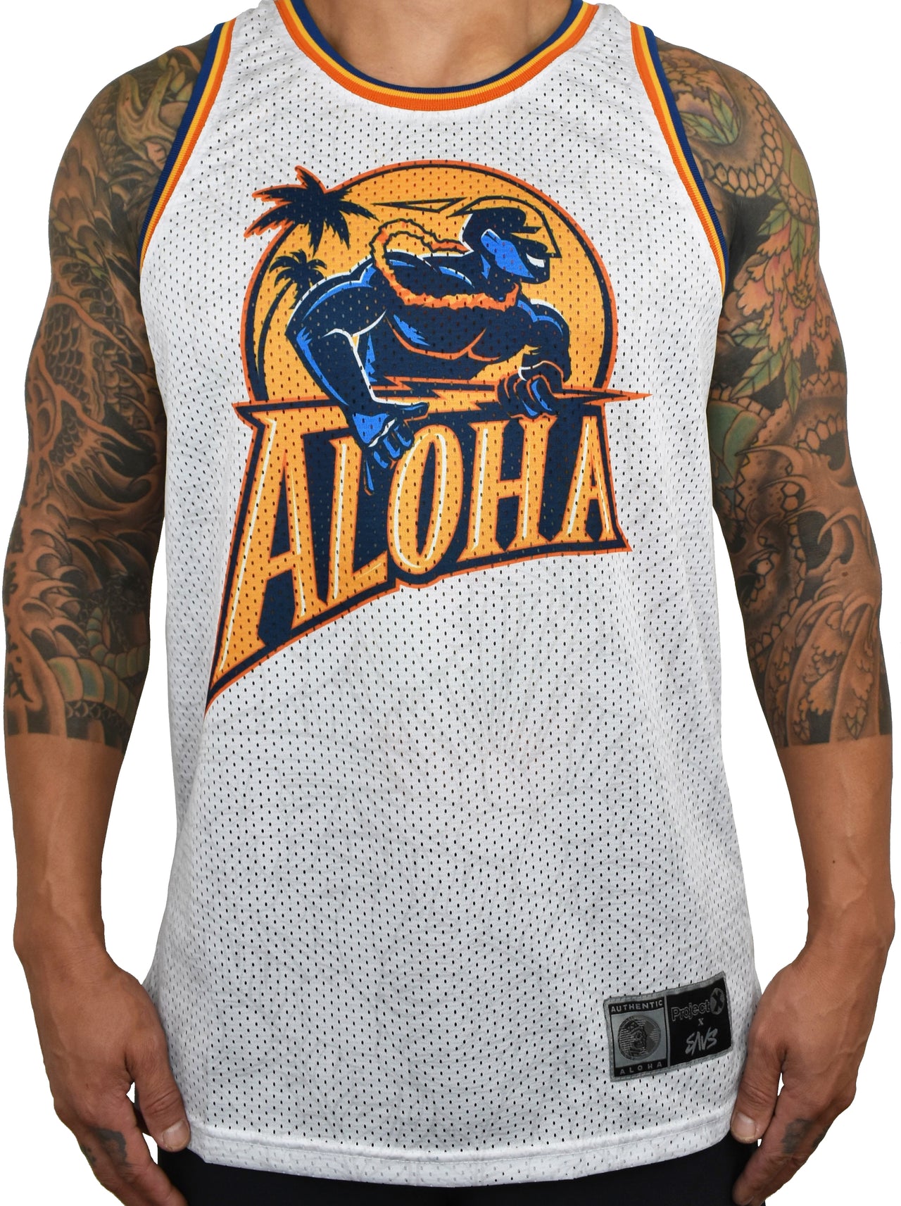 Men's 'Golden State Aloha' Jersey - Light Grey