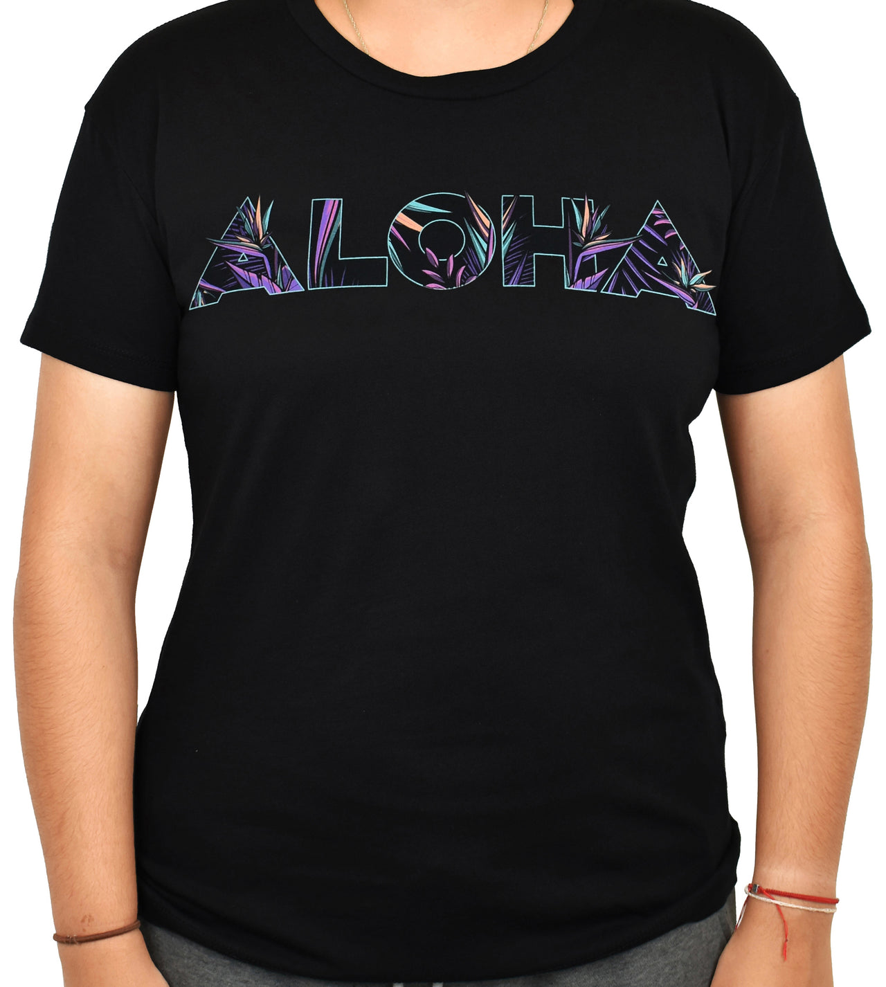 Women's 'Aloha - HA Floral' Relaxed Tee