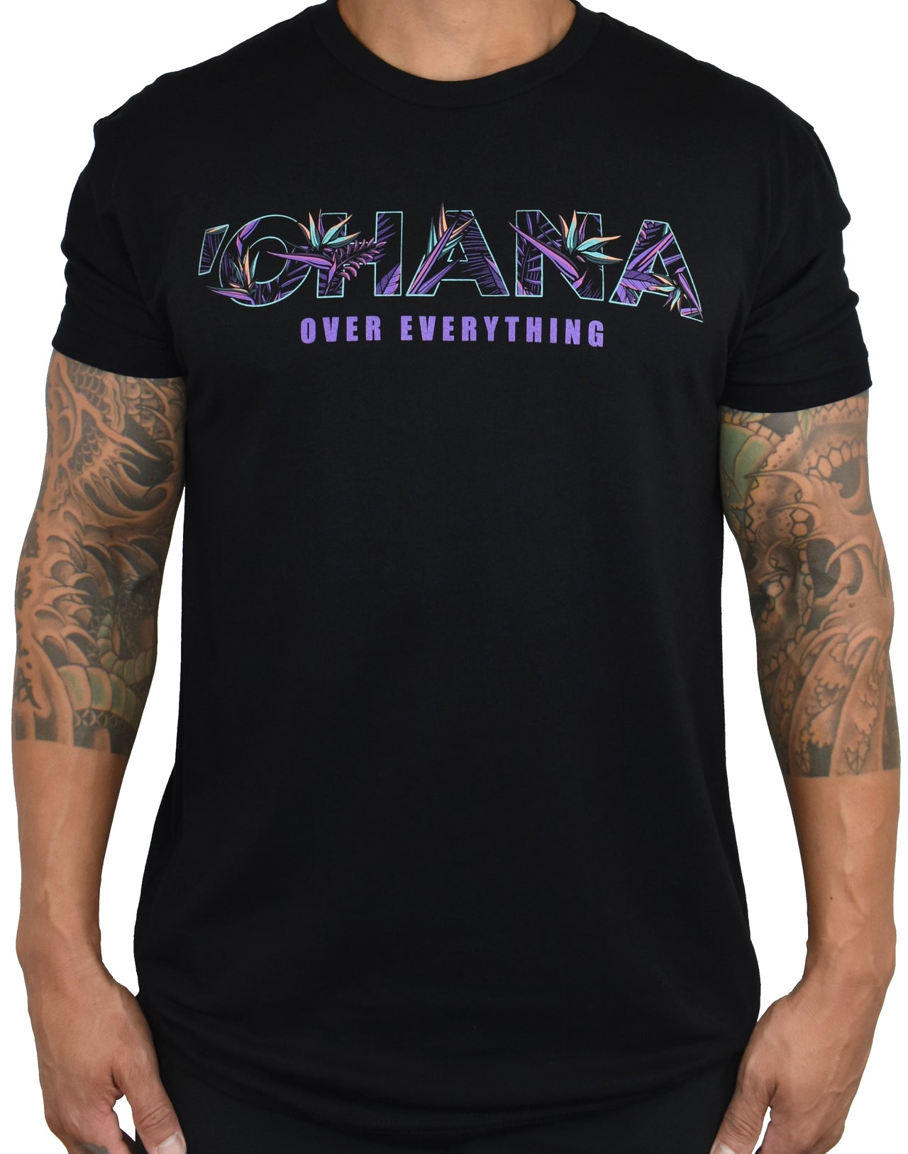 Men's 'Ohana Over Everything - HA Floral' Tee
