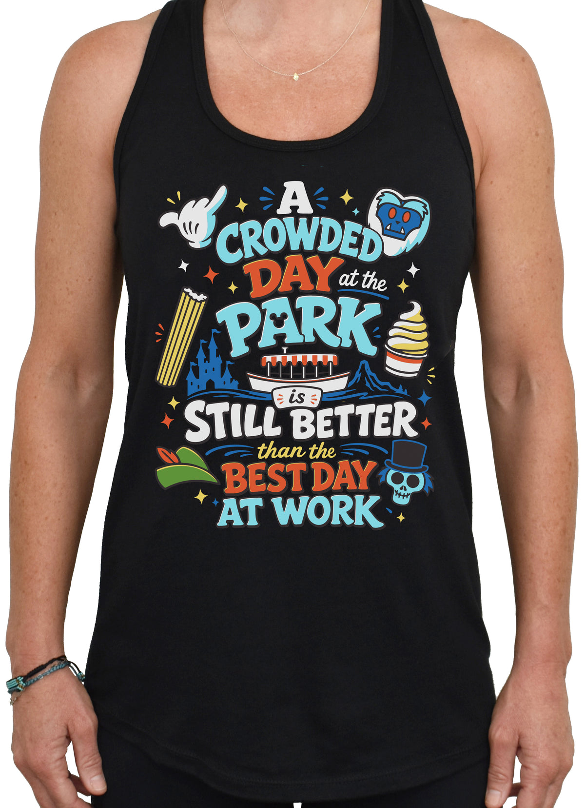 Women's 'Happiest Day' Racerback Tank