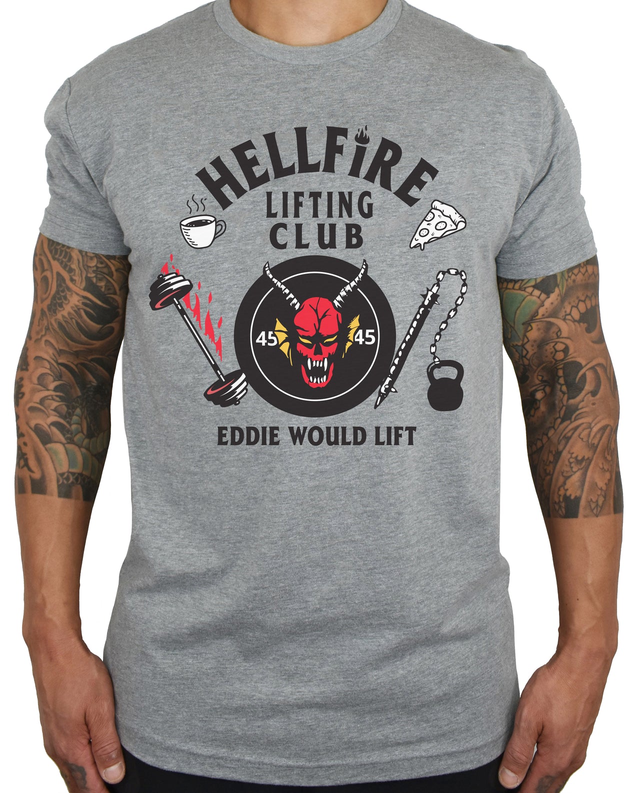 Men's 'EDDIE WOULD LIFT' GREY Tee - PRE-ORDER. ITEM SHIPS 01.22