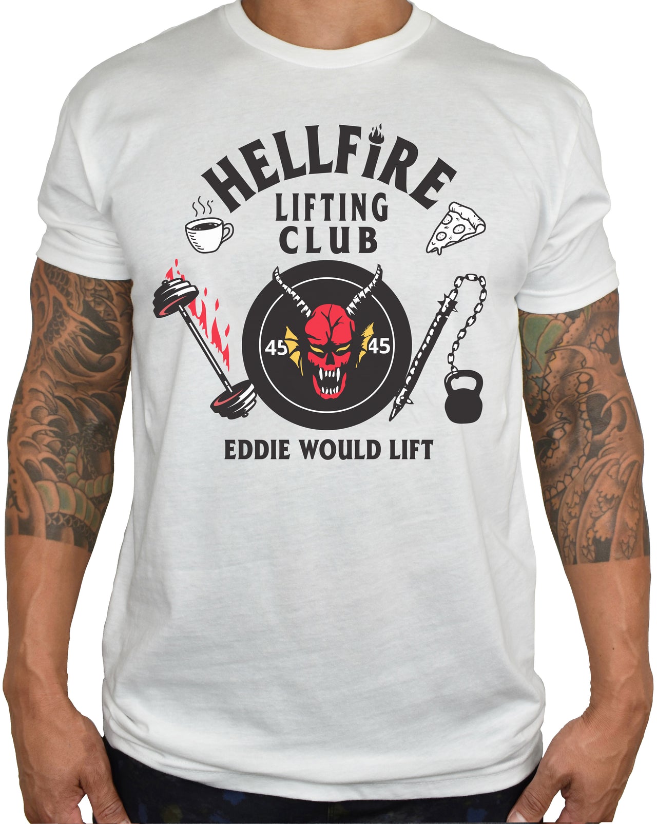 Men's 'EDDIE WOULD LIFT' WHITE Tee - PRE-ORDER. ITEM SHIPS 01.22