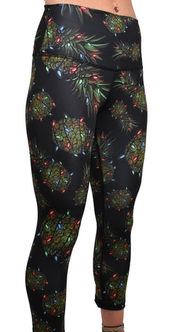 Women's 'Holiday Pineapple' Leggings