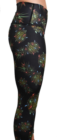 Women's 'Holiday Pineapple' Leggings