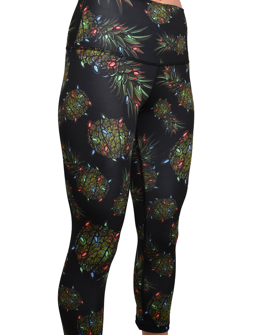 Women's 'Holiday Pineapple' Leggings