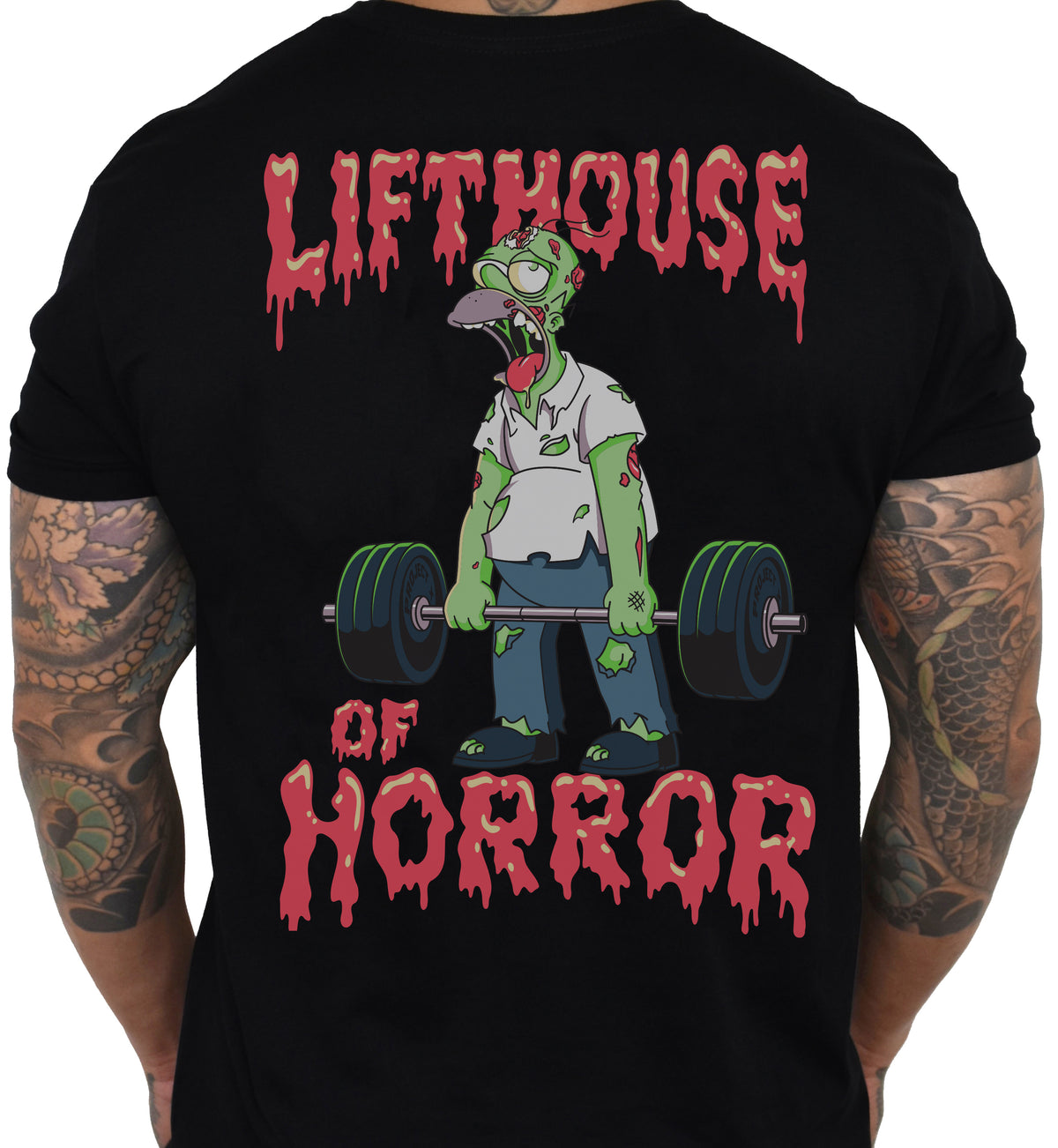 Men's 'Lifthouse of Horror' Black Tee - PRE-ORDER. ITEM SHIPS 10.07