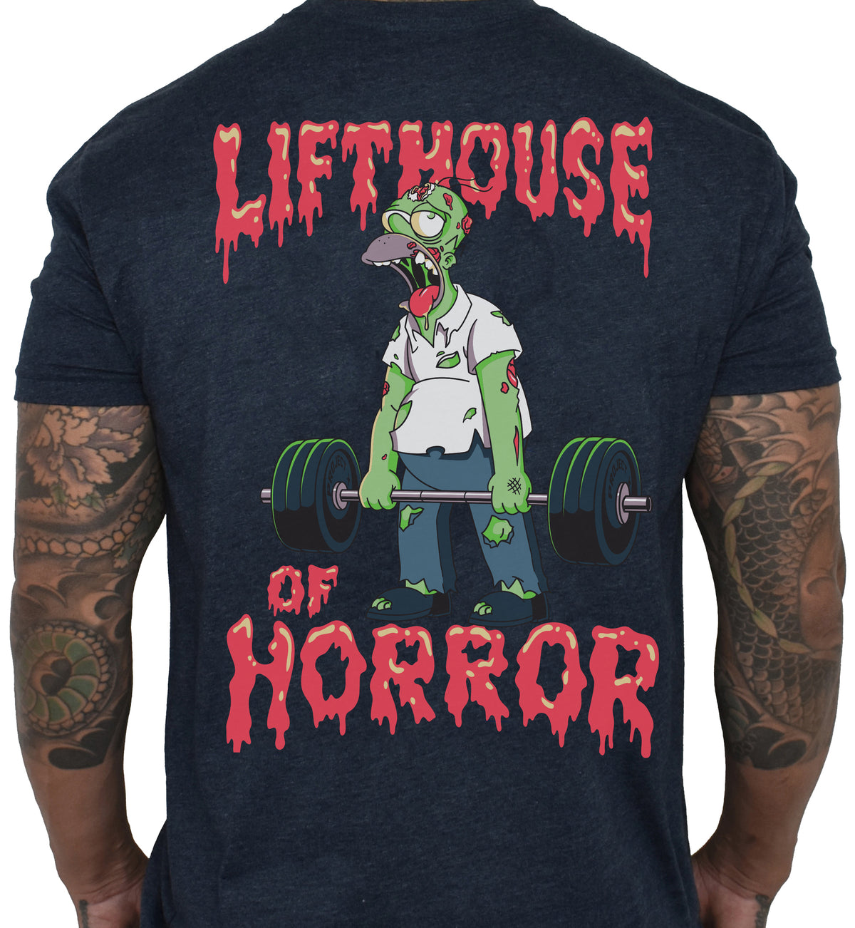 Men's 'Lifthouse of Horror' Midnight Tee - PRE-ORDER. ITEM SHIPS 10.07