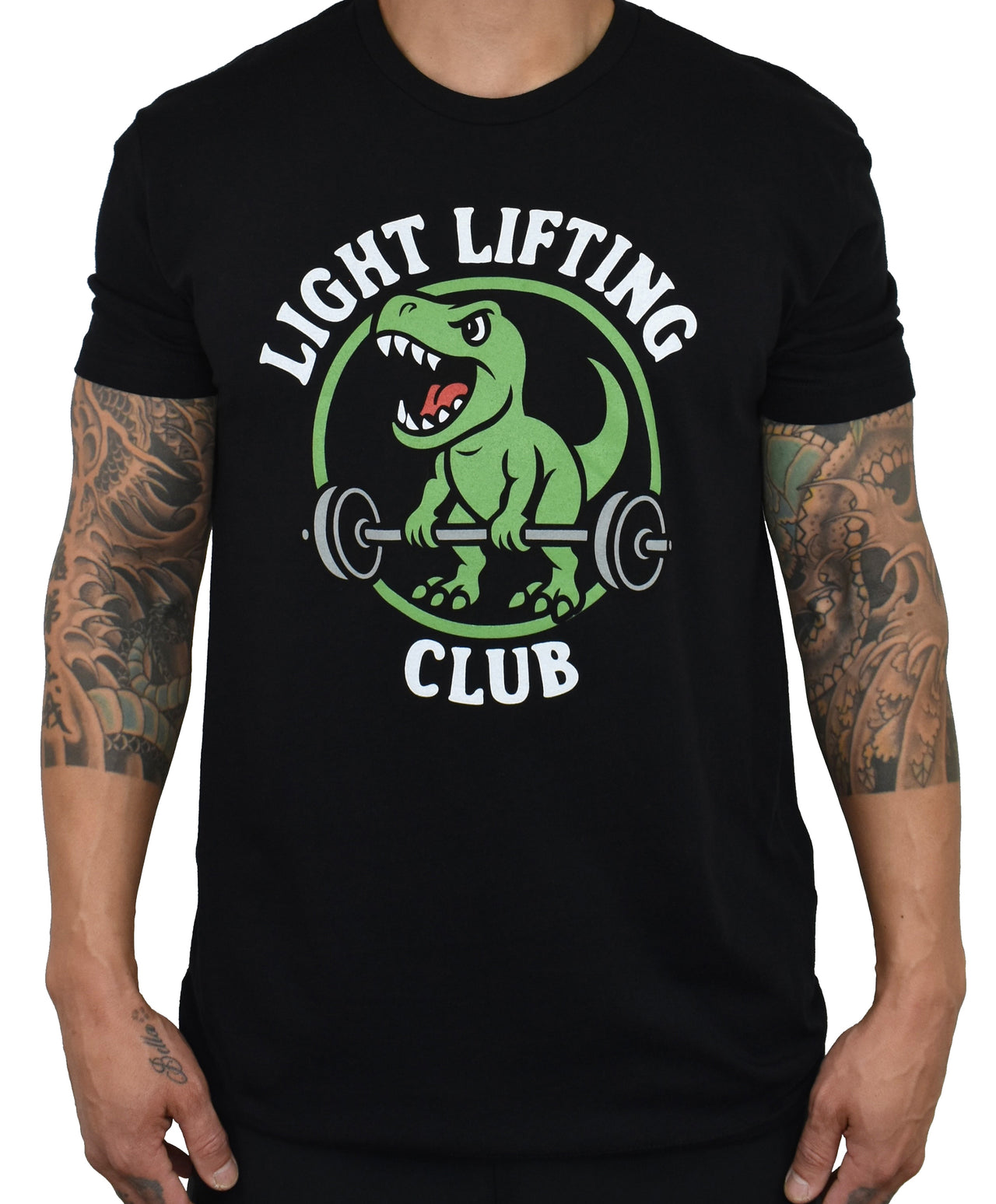 Men's 'Light Lifting Club' Black Tee