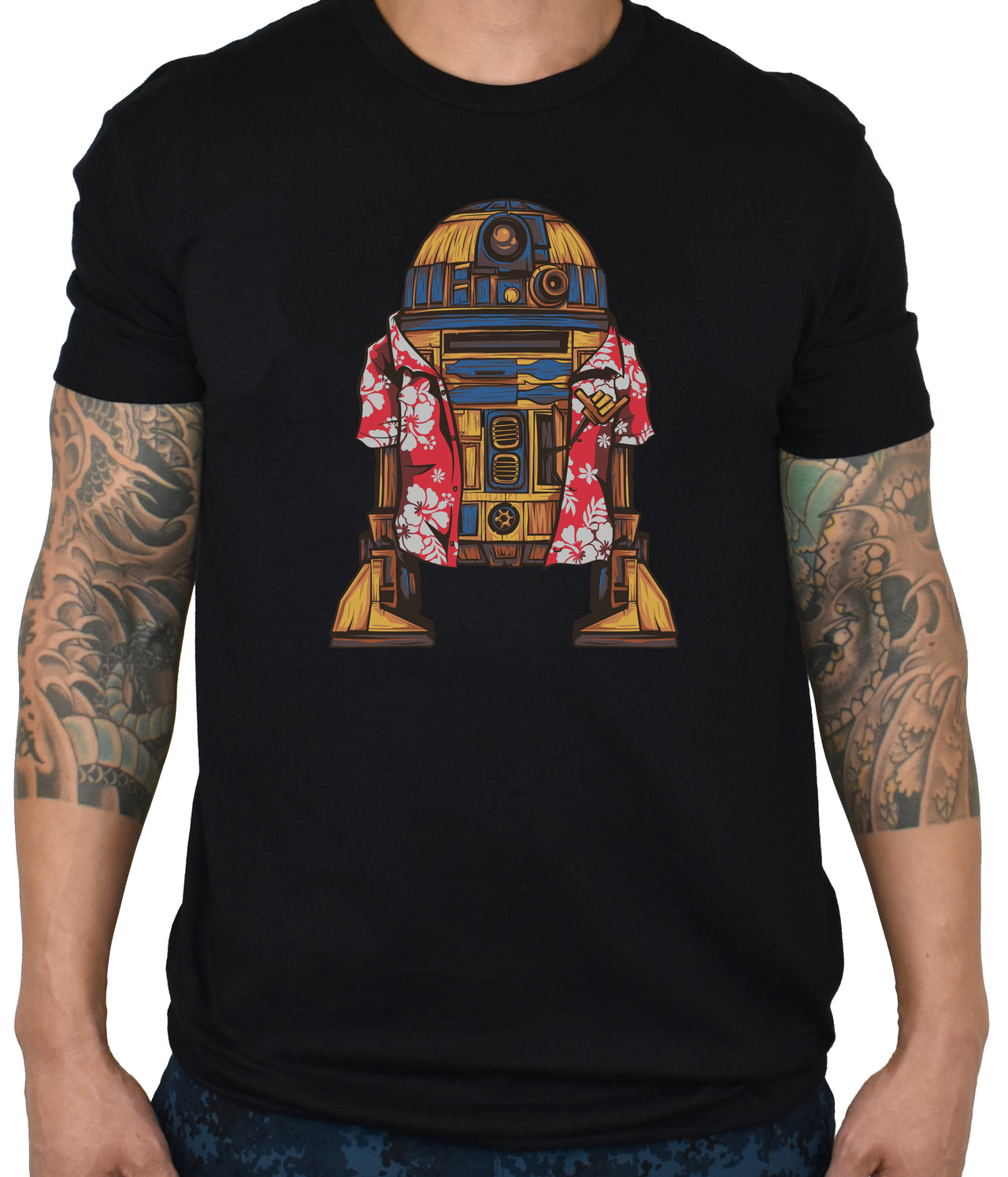 Men's 'Local Droid' Black Tee