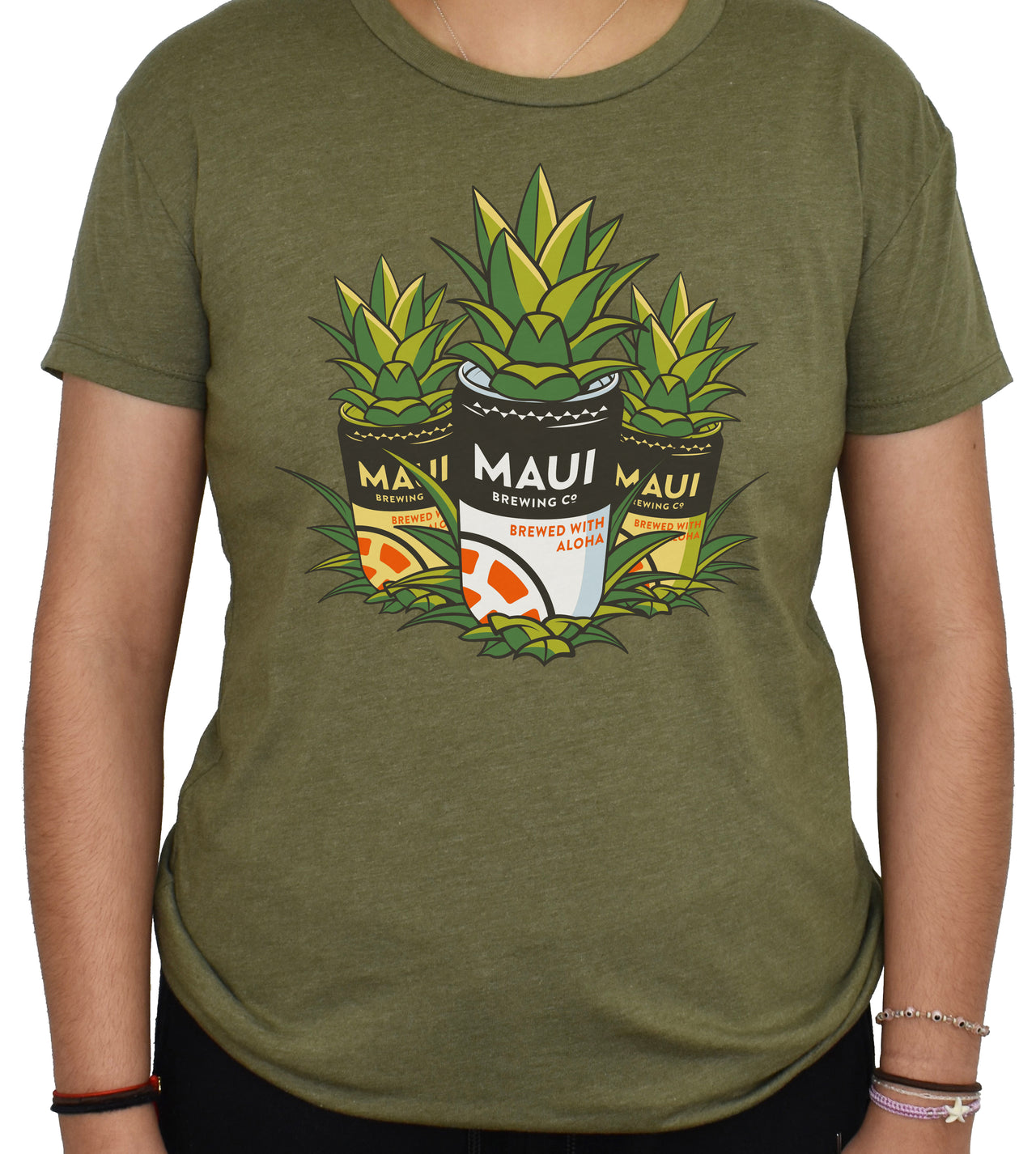 WOMENS 'Maui Brewing - Pineapple Mana' Relaxed Tee - PRE-ORDER. ITEM SHIPS 05.23