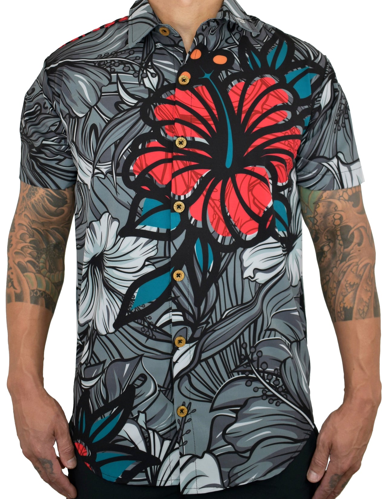 'Mega Tropical Vibes' ULTRA Aloha (Hawaiian) Shirt