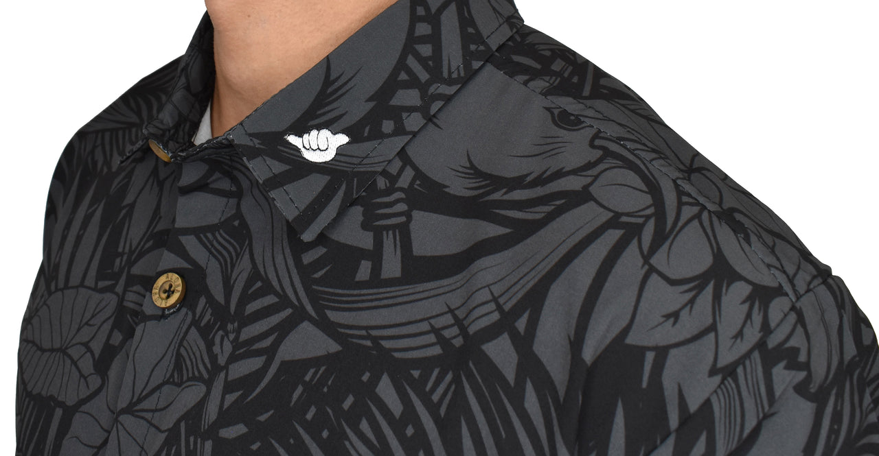 'Charcoal Ohana' ULTRA Aloha (Hawaiian) Shirt