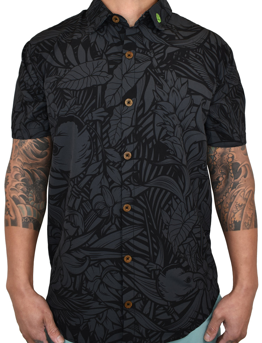 'Charcoal Ohana' ULTRA Aloha (Hawaiian) Shirt