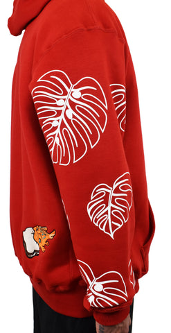 'Ohana Over Everything' Embroidered Hoodie – Lilo Edition - RED