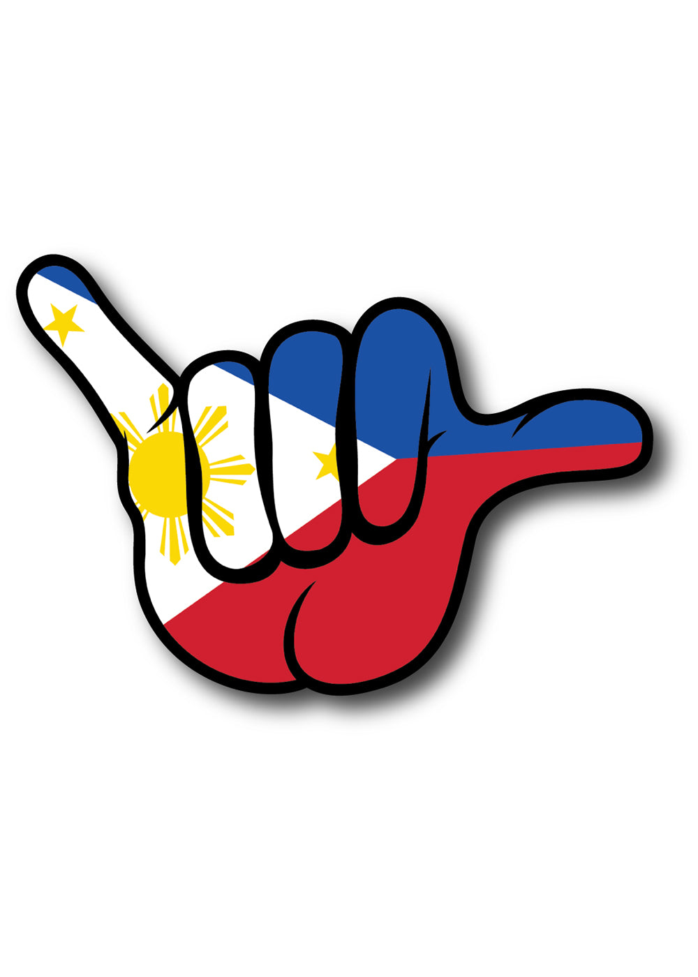 'Filipino Shaka' Sticker - PRE-ORDER. ITEM SHIPS 07.25