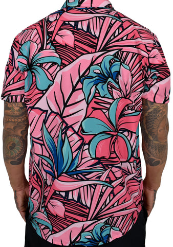 'Pink Palace' Aloha (Hawaiian) Shirt