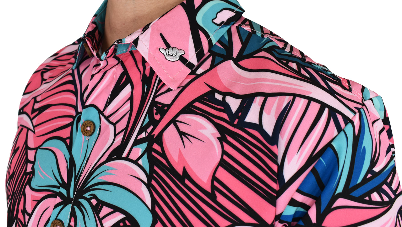'Pink Palace' ULTRA Aloha (Hawaiian) Shirt