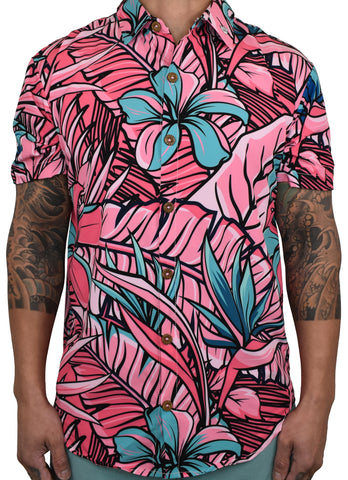 'Pink Palace' ULTRA Aloha (Hawaiian) Shirt